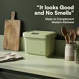 Tydi 4.5L Mint Food Waste Bin with Press-Button Lid Kitchen Compost Caddy view 6