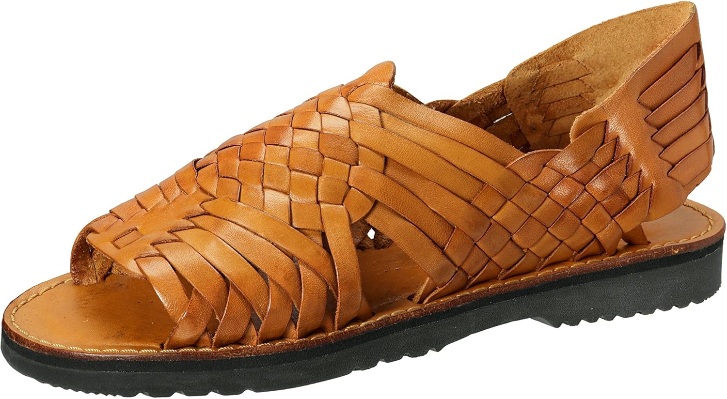 Brand X Huaraches Pachuco Leather Sandal (9.5, Tumbled Honey) Amazon