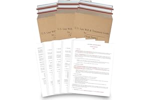 TillBio 2025 Last Will and Testament Kit (3-Pack) – DIY Estate Planning Forms, Lawyer-Prepared Templates with Instructions & Security Envelopes – Valid in All 50 States