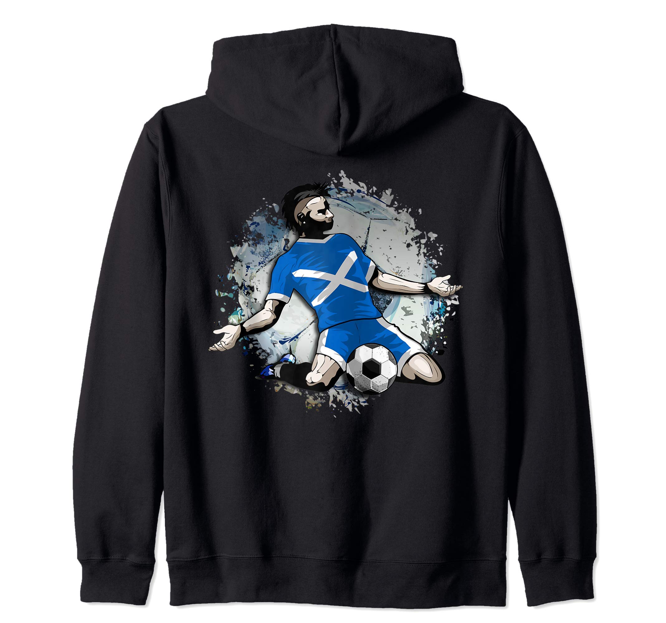 Scotland Soccer Scottish National Flag Proud Football Lovers Zip Hoodie
