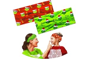 INLOLLY 2PCS Christmas Headband & Headwaer Suit for Christmas Costume, Geinch Accessories Party Favors 2025
