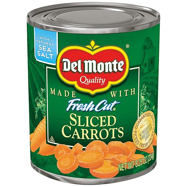 DEL MONTE SLICED CARROTS, 8.25 OZ