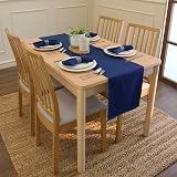 Encasa XO Scotch Blue Cloth Napkins Set of 12 17x17 Cotton Dinner Napkins view 5