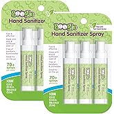 Boogie Kids Hand Sanitizer Spray for Babies &Toddlers, Great for Diaper Bags and Backpacks, Plant Based Alcohol, Made With Aloe & Sunflower Seed Oil, 3 Count (Pack of 2)