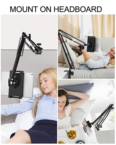 AboveTEK Ultra Long Arm Tablet Stand Portable iPad Holder 360