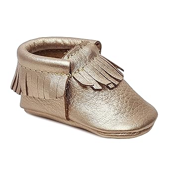 gold moccasins