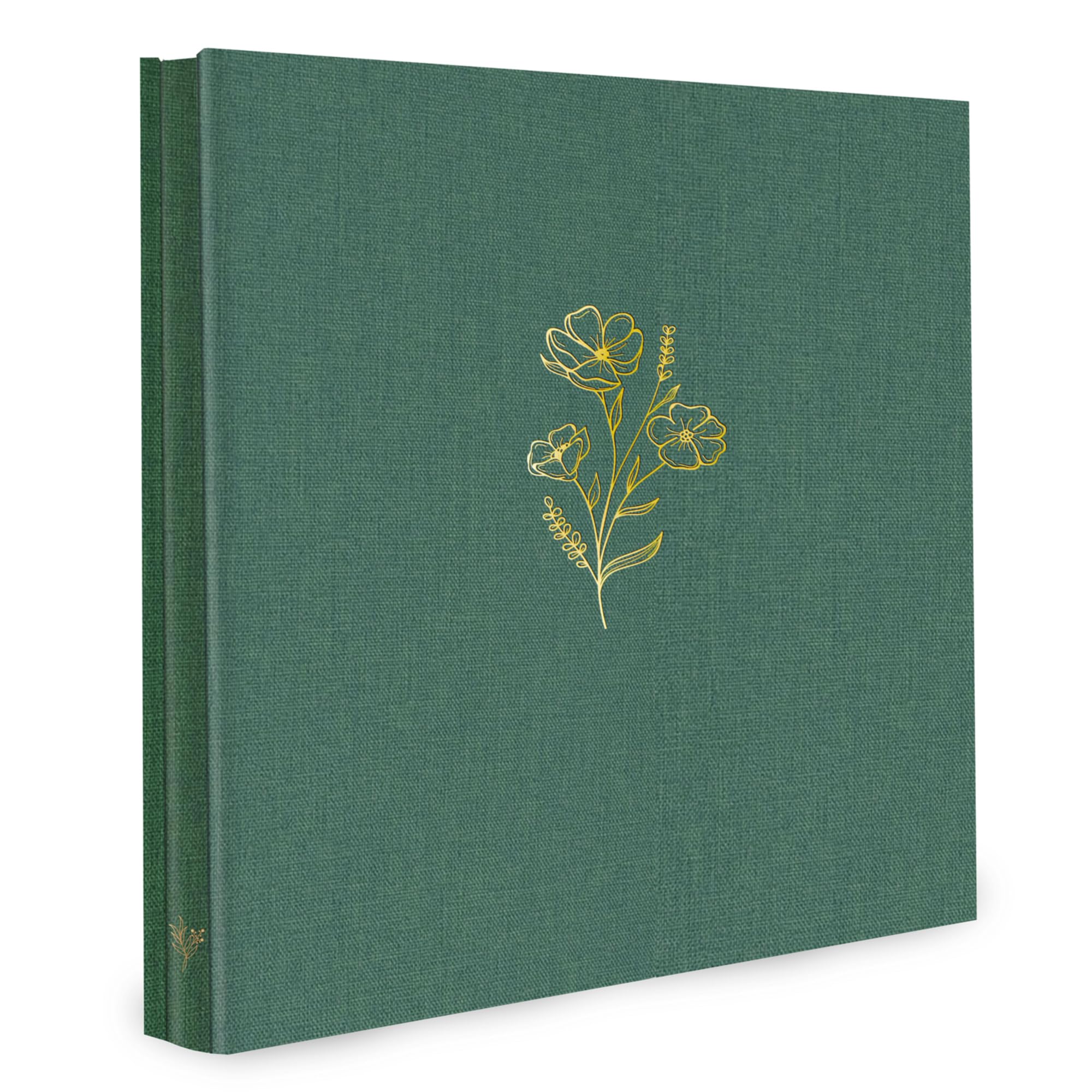 Holoary Photo Album 4x6 600 Photos 5 Pictures Per Page, 4”x6” Picture Album, Linen Fabric Cover Big Picture Book for Photos, 4x6 Photo Albums for Family Weddings Travel Memories(Dark Green)