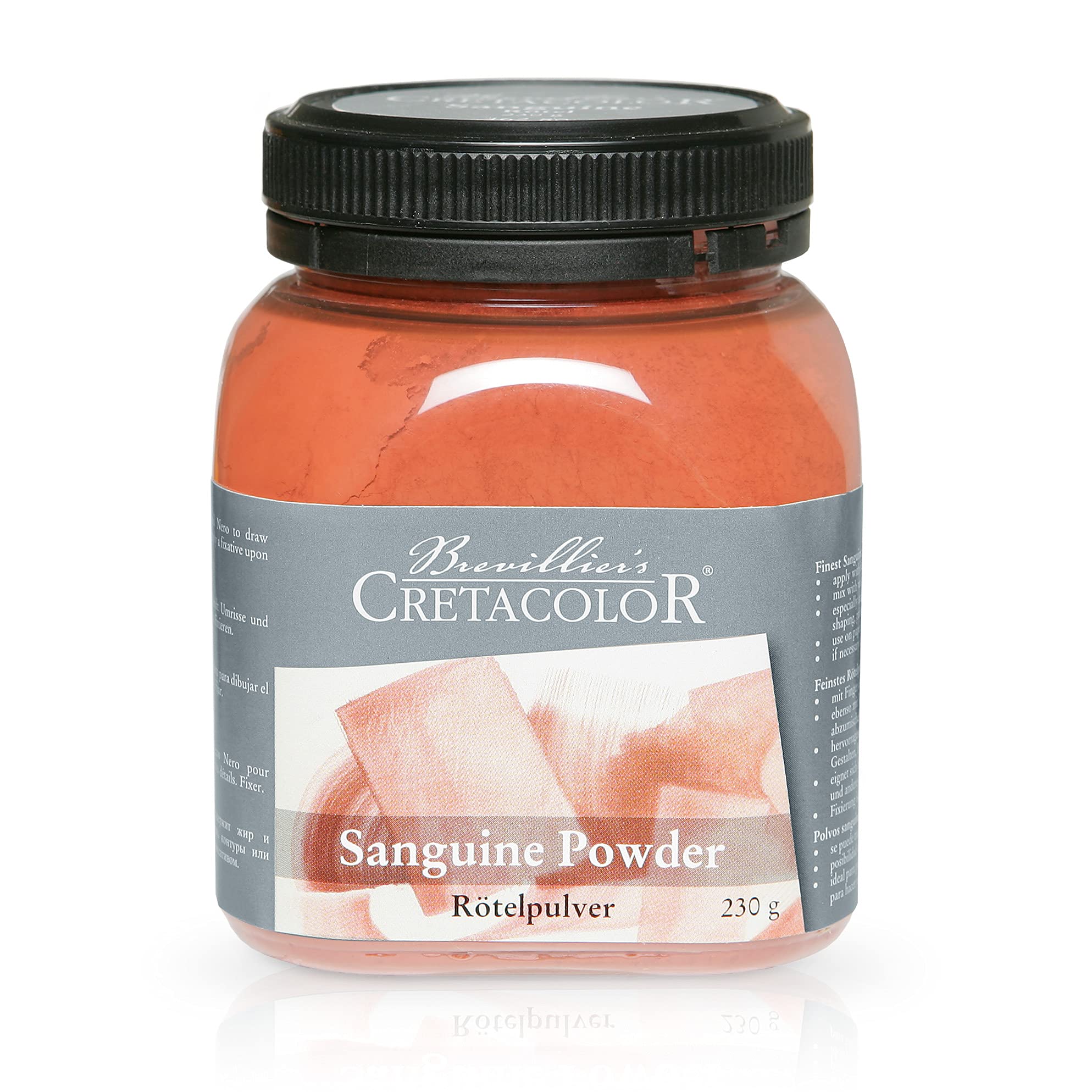 Cretacolor CR46280 Artist Powder in Plastic Tin Rubella Powder (230 g)