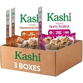 Kashi Variety Pack Breakfast Cereal 53.2oz 3 Count | Organic, Whole Grain