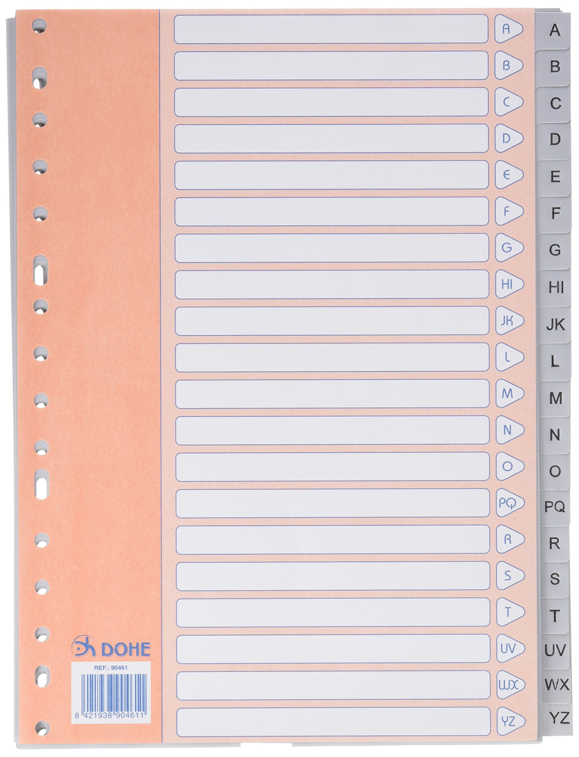 Dohe Basic A4 Index, A-Z, 20 Positions, Grey