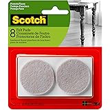Scotch Felt Pads, Felt Furniture Pads for Protecting Hardwood Floors, Round, Beige, 1.5-in Diameter, 48 Pads
