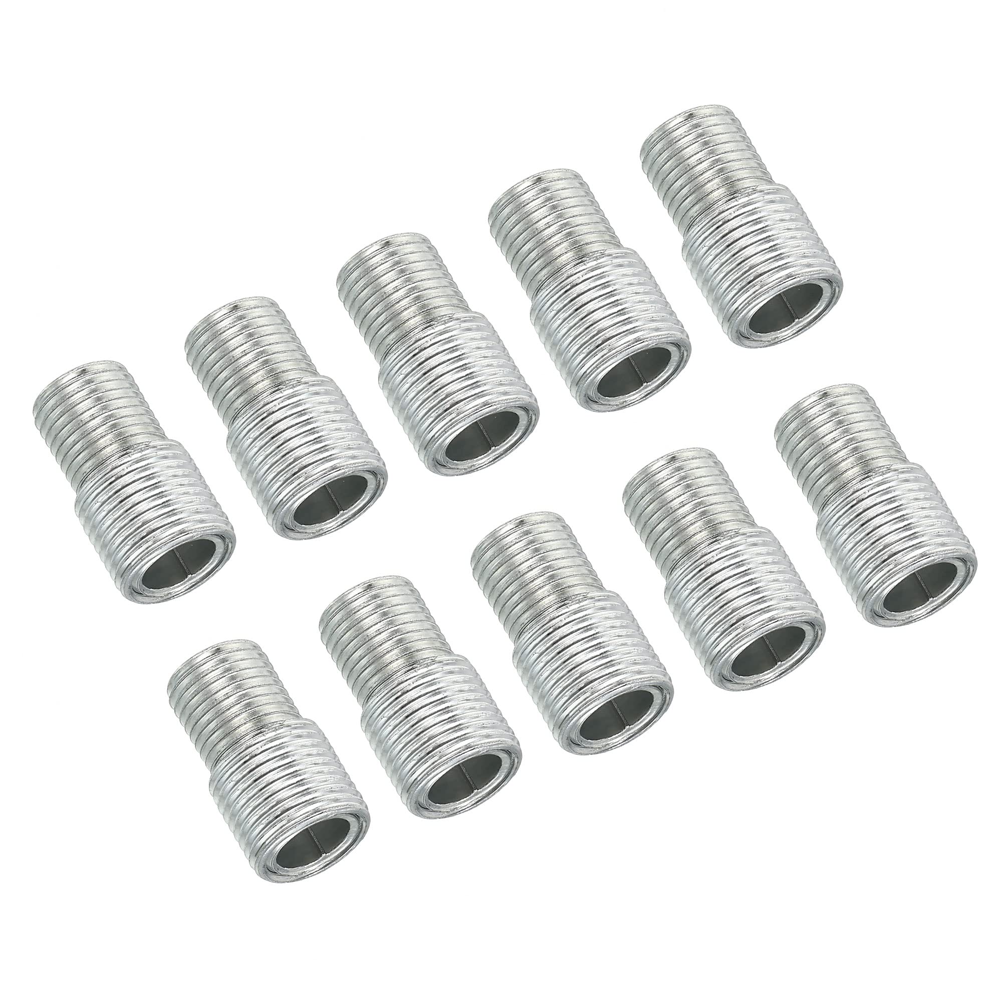 PATIKIL M12 to M10 Reducing Screw, 10 Pack 20mm Long External Thread Adapter Reducer Convert Joint Hardware Double Male Thread Bolts