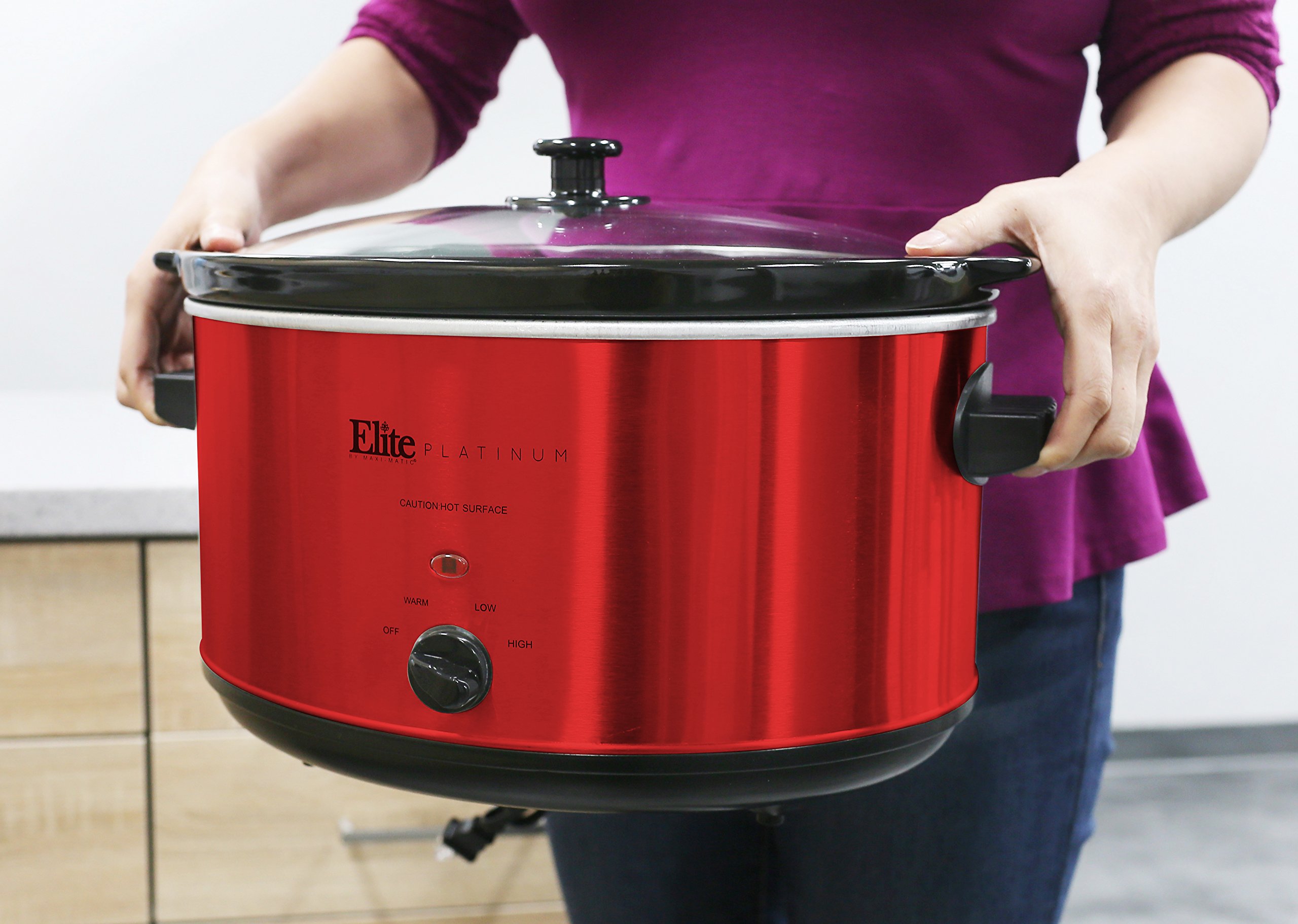 Elite Platinum MST900R MaxiMatic 8.5 Quart Stainless Steel Slow