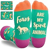 HAPPYPOP Spirit Animal Gifts Ideas - Funny Unisex Socks for Squirrels Raccoons Fox Lovers