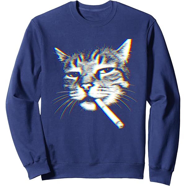 cigarette sweater Amazon.com: Vintage Black Cat Smoking a Cigarette Funny Cat Sweatshirt :  Clothing, Shoes & Jewelry