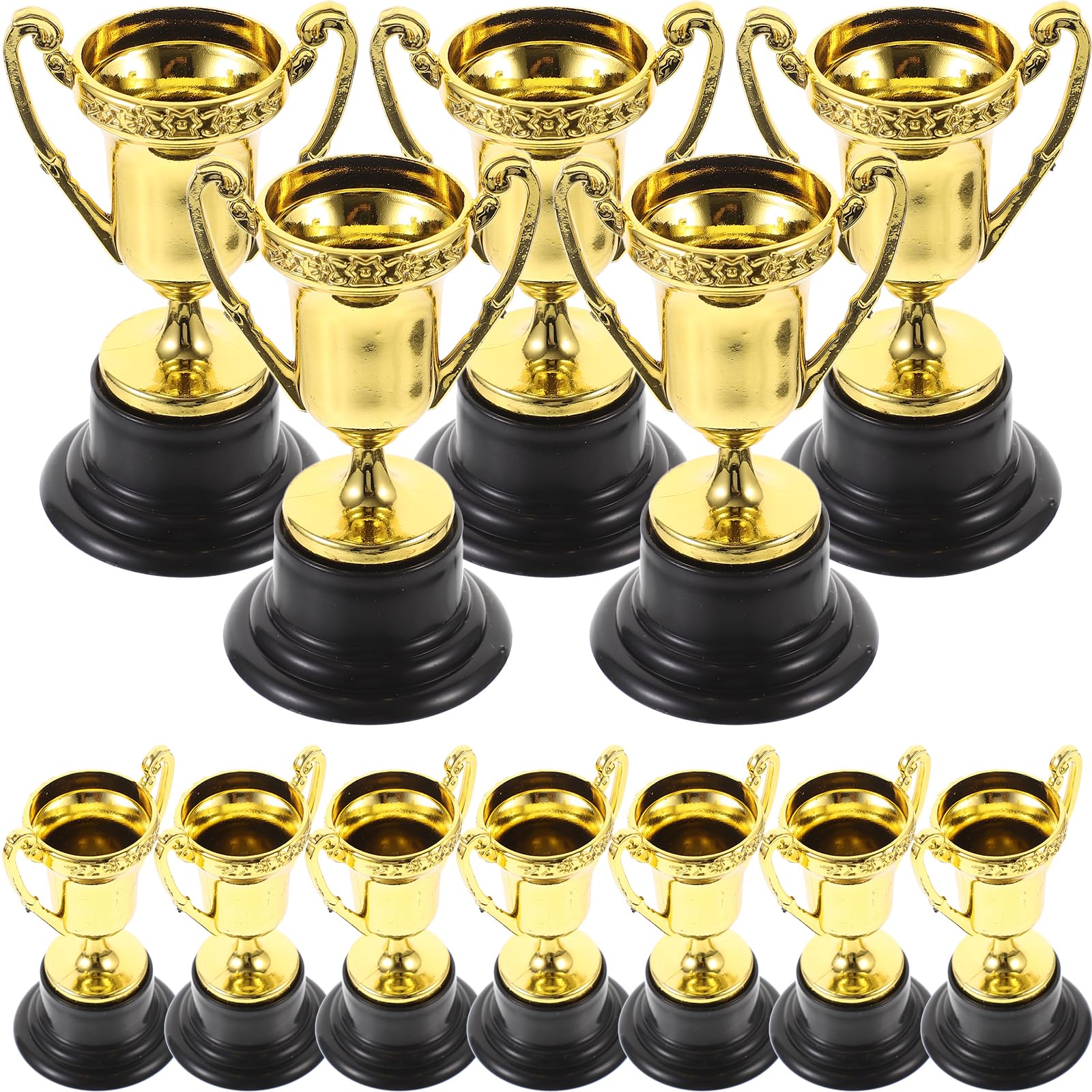 Operitacx Plastic Trophy for Kids 12 Pack Small Prize Cups 3.35X1.81X1.81In School Reward Supplies for Sports Events Classroom Awards