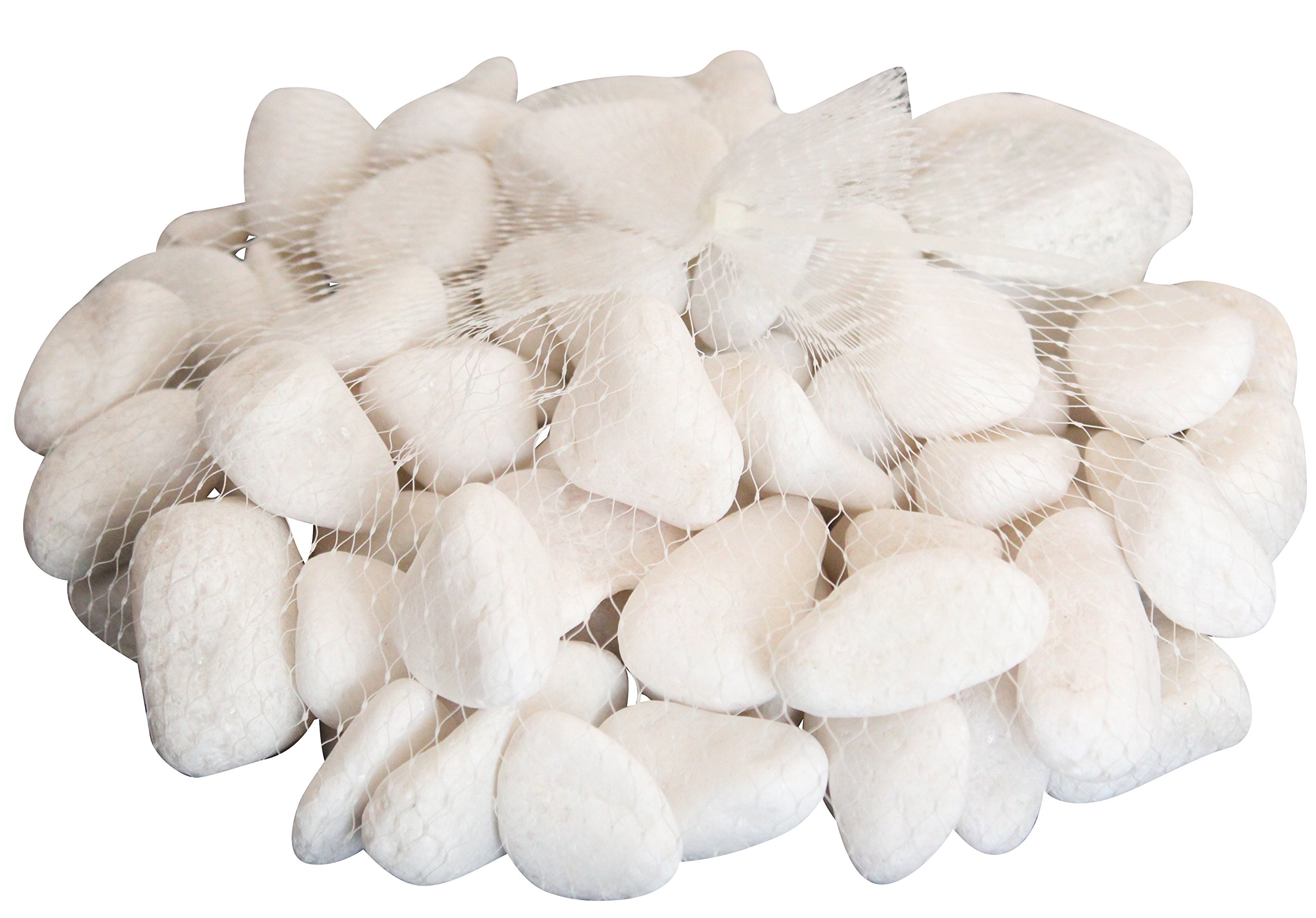 homeshop3000 Glitter Glow Rocks White Natural Stones Pebbles Home Decoration 2kg