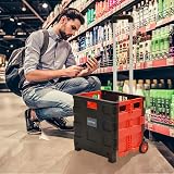 Rainberg Heavy Duty Folding Trolley Box Cart Extra Large 35kg Capacity view 7