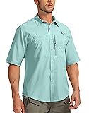 Men's Fishing Shirts with Zipper Pockets UPF