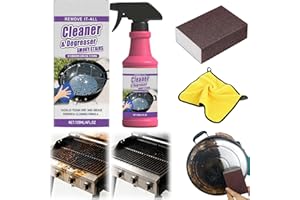 120ml Fast-acting Heavy-duty Grill Degreaser Spray,Heavy Duty BBQ Grill Cleaner Spray for Outdoor Grills,Oven,Stove Top,with 