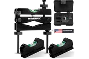 WarBull Scope Leveling Kit Universal, Magnetic Base High-Precision Clearer Gun Level Bubble, Heavy-Duty Scope Mounting Kit, Scope Leveler Tool for Rifle Shotgun Frame Shooting Table with Storage Case