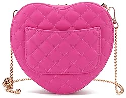 lola mae Heart Shape Satchel Crossbody Purse for
