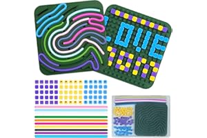 ZSFLZS Sensory Activity Board Fidget Toys for Calming, Double Side Silicone Fidget Board Sensory Toys for Kids, Quiet Fidget Toys Sensory Board for Stress Relief, Calming, Focus, ADHD and Autism (Green)