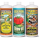 FoxFarm Liquid Nutrient Trio Hydro Formula: Big Bloom, Grow Big Hydro & Tiger Bloom - for Hydroponic Gardening, Green Growth, Buds & Late-Season Flowers, (3-32 oz Bottles)