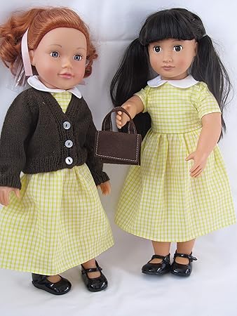 yellow gingham school dress