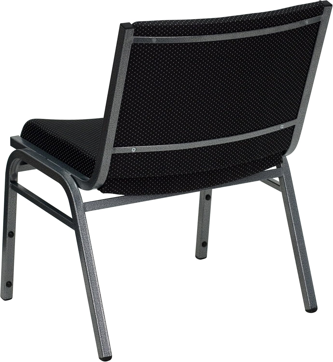 Flash Furniture HERCULES Series Big & Tall 1000 lb. Rated Black Fabric Stack Chair with Ganging Bracket: Furniture & Decor