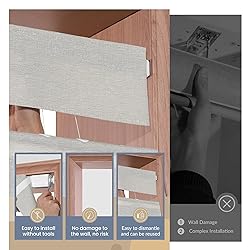 Boolegon No Drill Cordless Roman Shades for