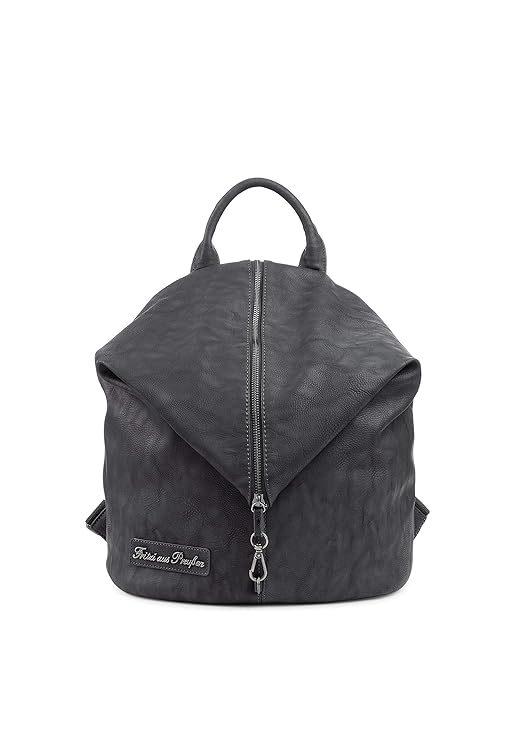 Fritzi aus Preussen Damen Marit Rucksackhandtasche, Schwarz (Black), 30x33x16 cm