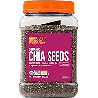 BetterBody Foods Organic Chia Seeds with Omega-3, Non-GMO (2 Pound)