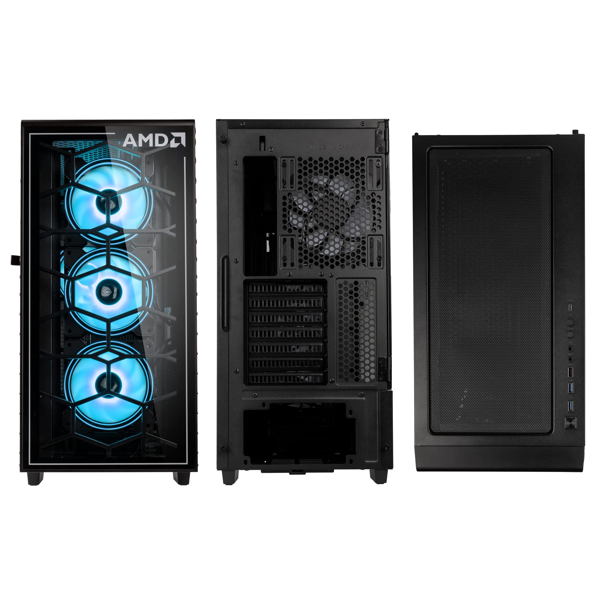 Kolink Observatory Y AMD SE ARGB Midi Tower Noir, Transparent 7