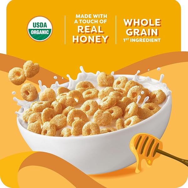 KASHI BREAKFAST CEREAL, ORGANIC, WHOLE GRAIN, HONEY TOASTED, 13.6OZ BOX (1 BOX)