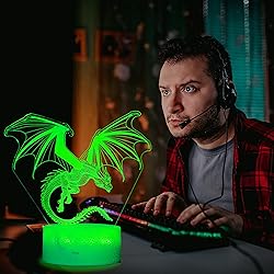 POSSHE Dragon Night Light, Dragon Gifts, 3D