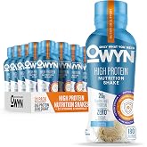 OWYN Only What You Need 26g High Protein Shake, Vanilla Flavored, 12 Ct | 26g Protein, Zero Sugar, 3g Fiber, Dairy Free, Plant Protein, Gluten Free, 12fl oz Bottles, 23 Vitamins and Minerals