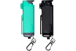 SABRE Safe Escape 3-in-1 Pepper Gel with Seat Belt Cutter & Window Breaker, Maximum Strength Pepper Spray, 3X Longer Spray Time - Up to 10 Seconds, 0.54 fl oz, Snap-Clip Keychain, Fast Flip Top Safety