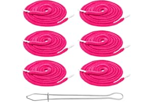 Mandala Crafts Hot Pink Drawstring Replacement Draw Cord for Sweatpants Waist - 6 55 Inch Cotton Round Drawstring Cord Hoodie