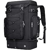 WITZMAN Travel Backpack for Men Women Carry-on Convertible Duffel Backpack | Carry on Airline Approved, With Shoe Compartment, Nylon Travel Bag, For Business Trips, Getaways, B691 Classic Black