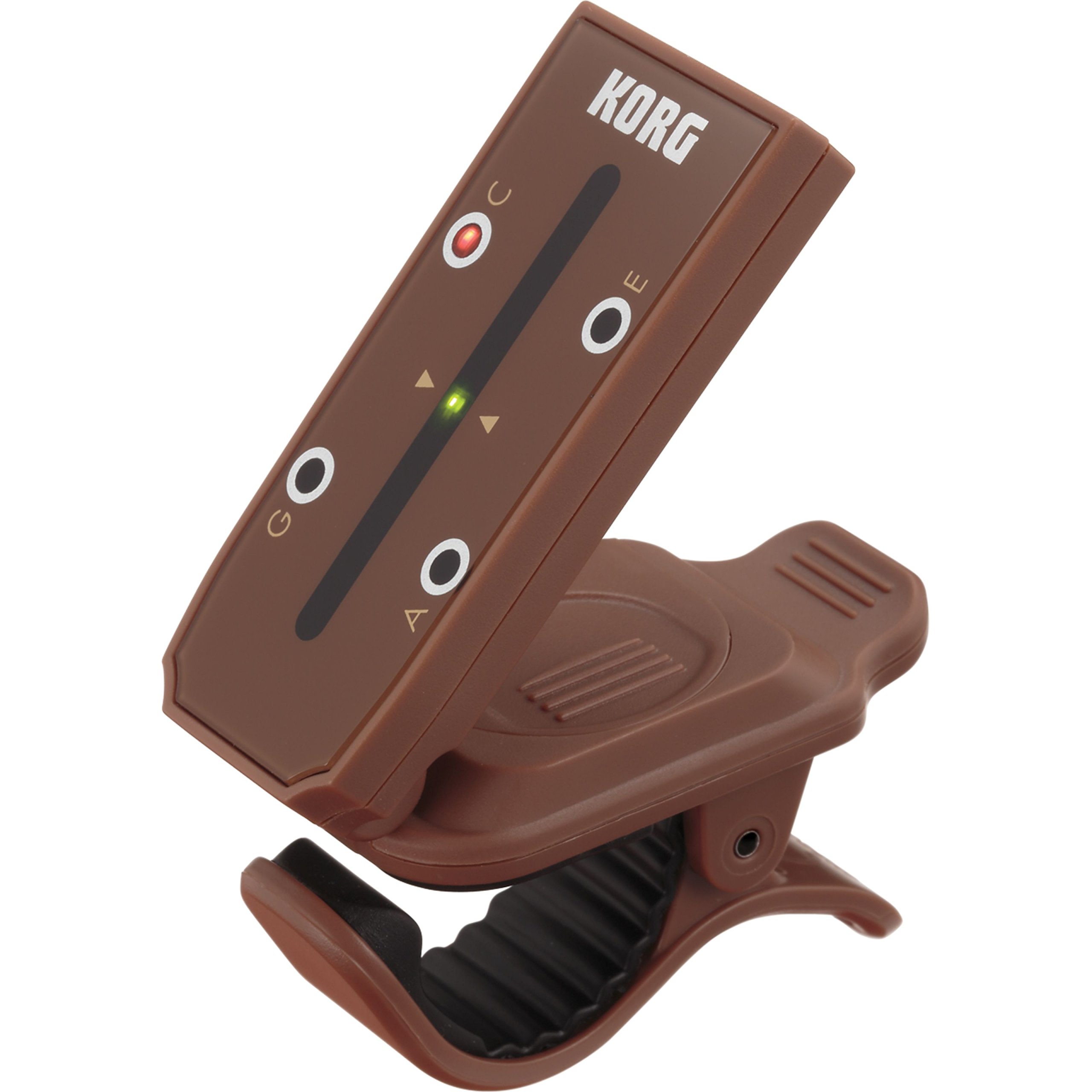 Korg - MiniPitch compact Clip-on Ukulele Tuner - Brown