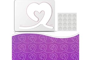 Kapyoo Quilting Rulers and Templates Quilting Templates for Machines Quilting Heart Shaped Free Motion Quilting Templates (Design A)
