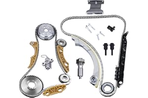 Engine Timing Chain Kit - Compatible with Buick, Chevy, GMC, Pontiac and Saturn - 2.0L, 2.2L, 2.4L - LaCrosse, HHR, Malibu, T