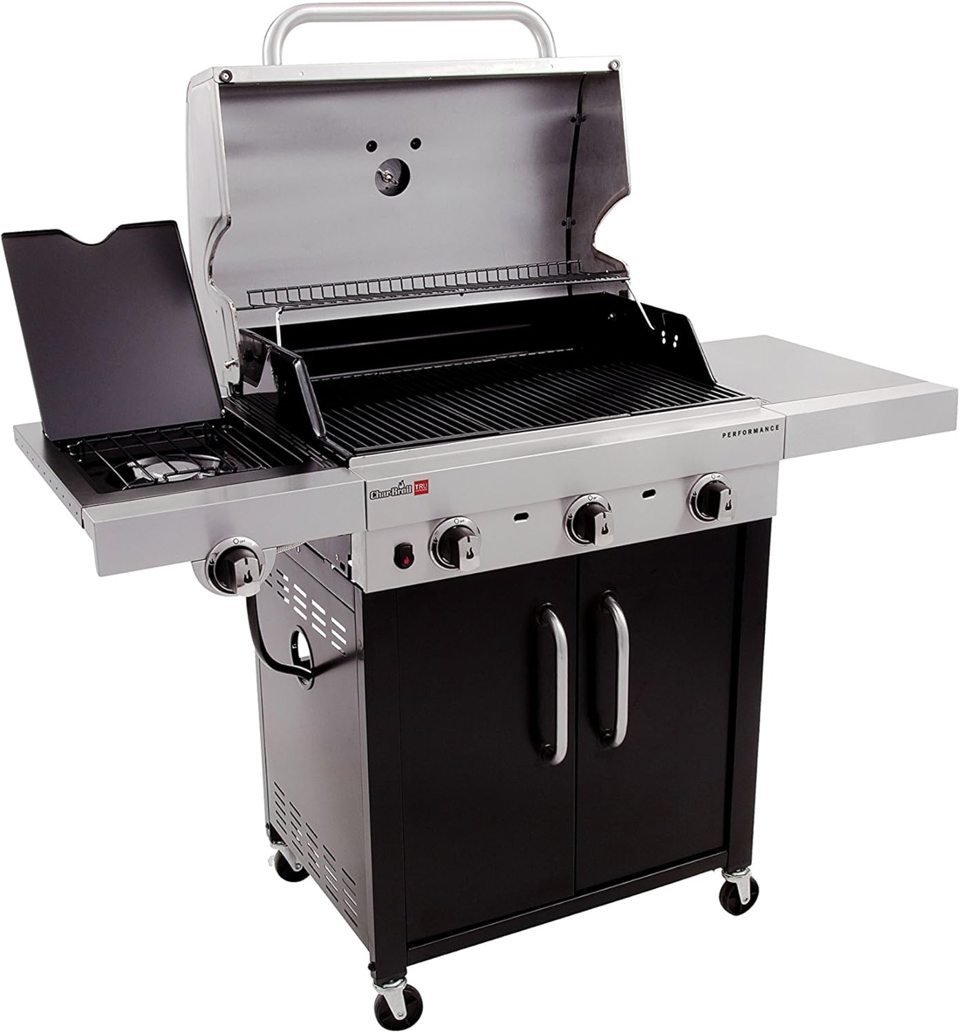 review Char-Broil Performance TRU-Infrared 450 3-Burner Cabinet Liquid Propane Gas Grill