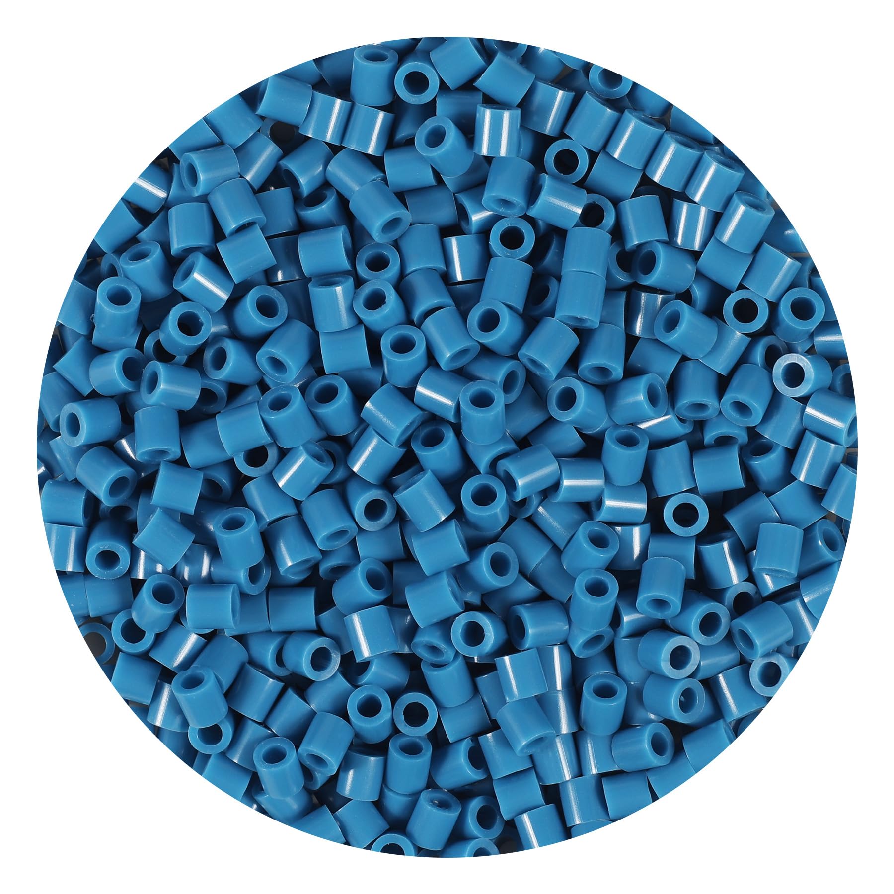 1000Pcs Loose Fuse Beads 5mm Bulk Refill Kit Fast Easy to Use Stress Relief Pixel Art Melting Beads for DIY Decor Crafts Creative Handmade Projects 3D Craft (Blue 4)