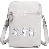 AOCINA Small Crossbody Purse Birthday Gifts for Teen Girls Daughter Trendy Stuff Cute Tween Purse Kawaii Canvas Phone Bag