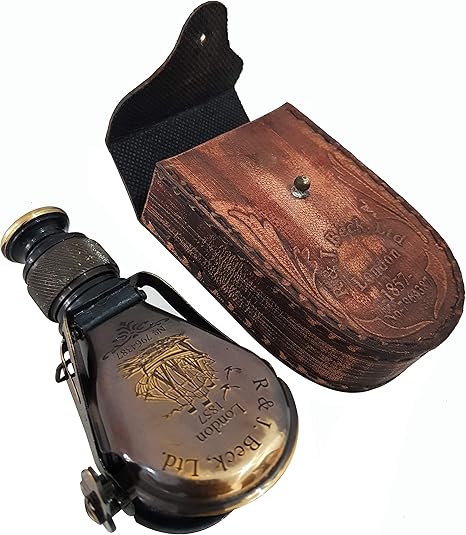Amazon R J Beck London Ltd 1857 アンティーク 真鍮 航海 ビンテージ ポケット 単眼鏡 ハイキング キャンプ用 単眼鏡 通販