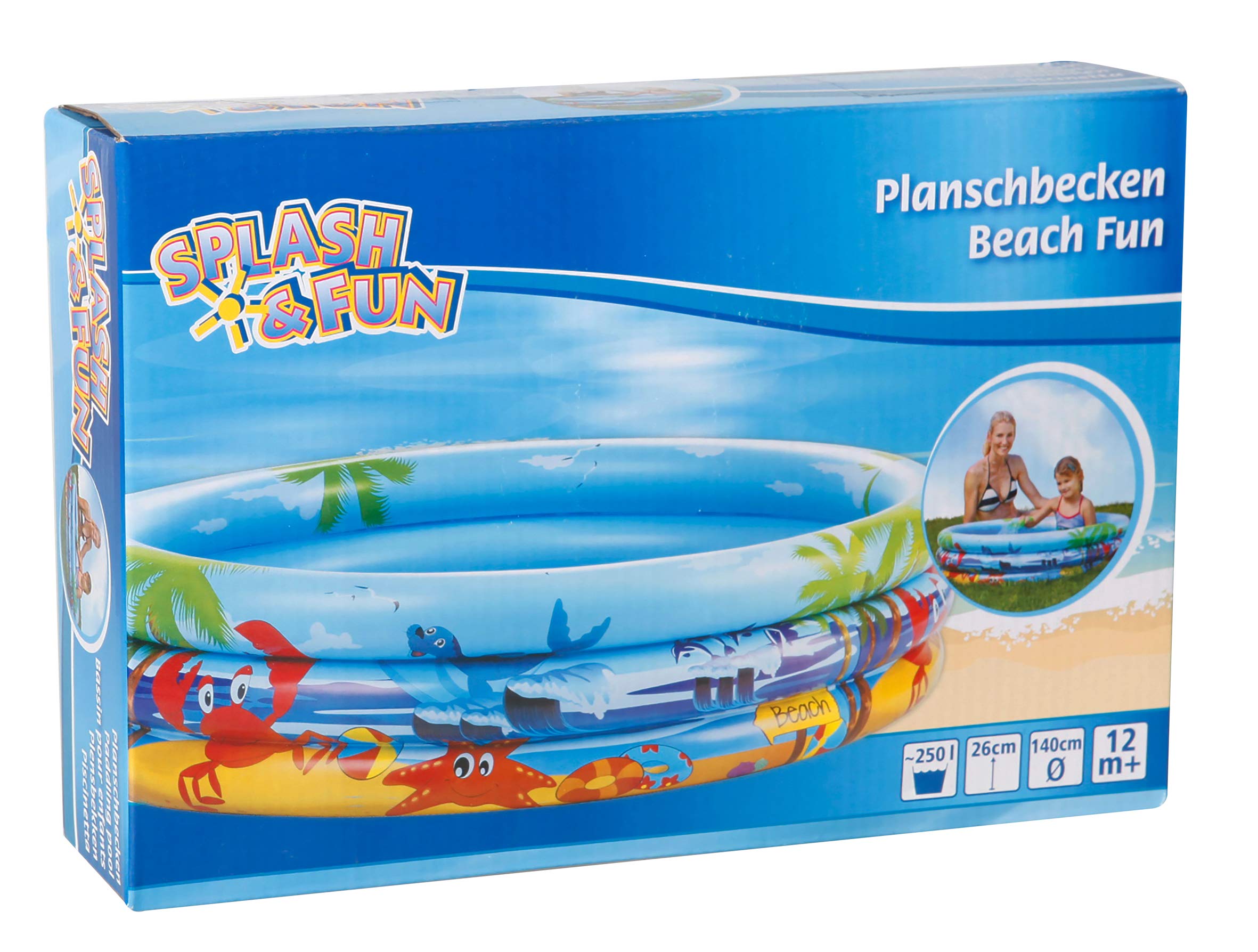 VEDES Großhandel GmbH - Ware Splash & Fun Beach Fun Paddling Pool, 140 cm