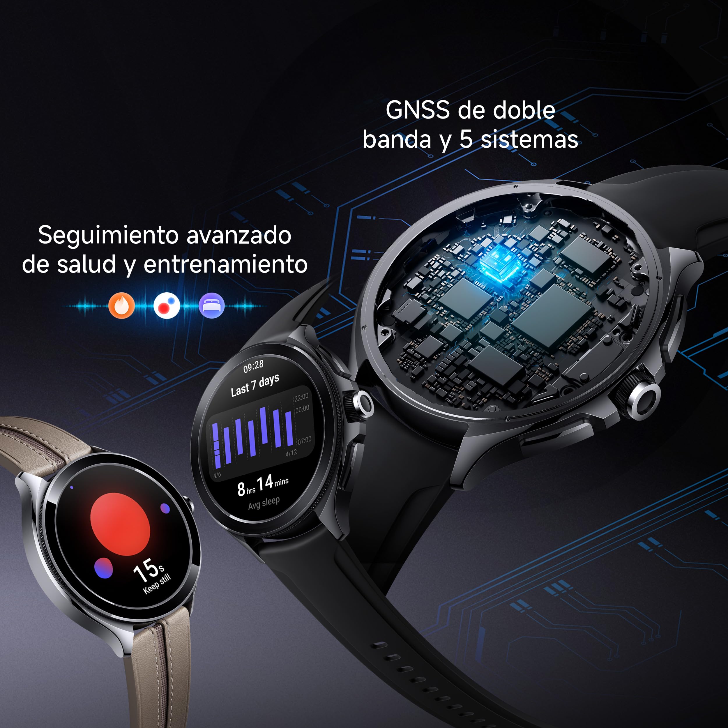 XIAOMI Watch 2 Pro, Google apps Directly on Your Wrist, Snapdragon® W5+ Gen 1 Platform, Advanced Health and Workout Tracking, 5-System Dual-Band GNSS, 1.43