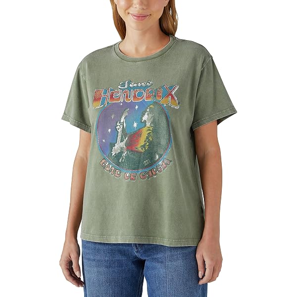 Lucky Brand Women's Santa Claus Coca Cola Boyfriend Tee - Loose Fit Vintage Holiday T-Shirt
